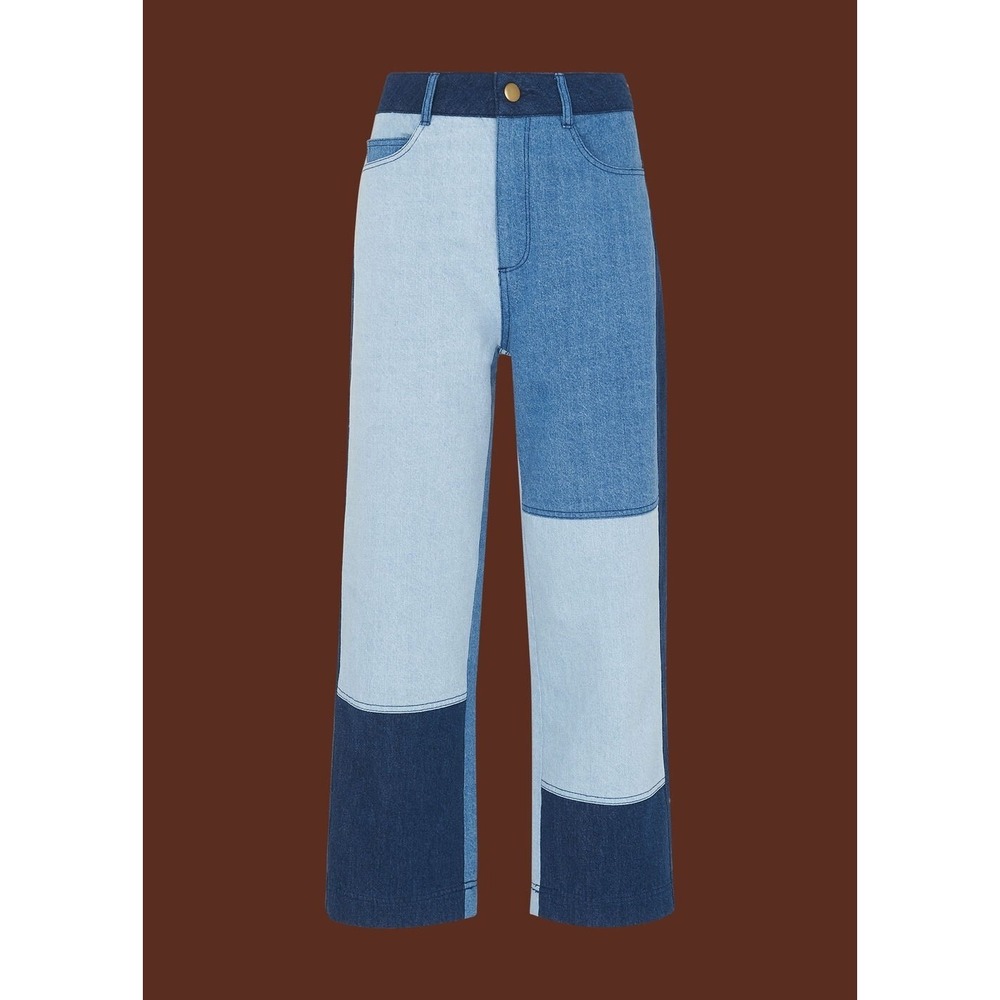 Whistles, Patchwork Denim Jeans, Blue, 26, Good Condition, MSRP $179‎